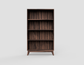 Libreria legno massello noce 3 piani mobili